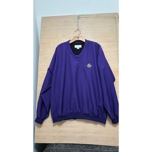Cutter Buck LSU Tigers Purple Pullover Windbreaker Jacket Mens M Medium